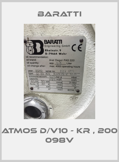 ATMOS D/V10 - KR , 200 098V-big