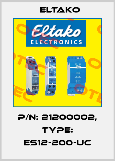 P/N: 21200002, Type: ES12-200-UC Eltako