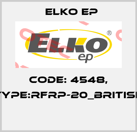 Code: 4548, Type:RFRP-20_British  Elko EP