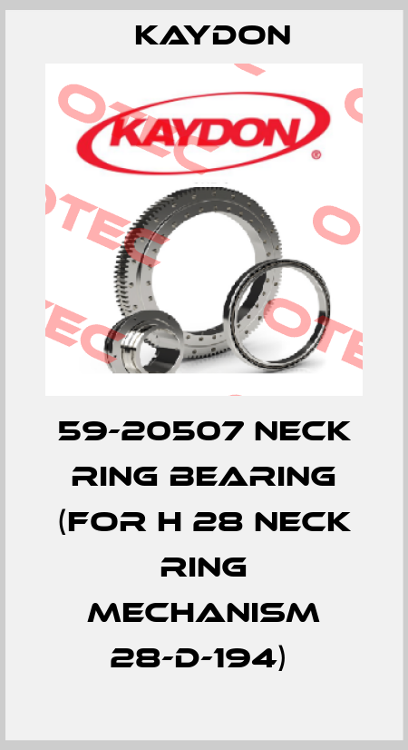 59-20507 NECK RING BEARING (FOR H 28 NECK RING MECHANISM 28-D-194)  Kaydon