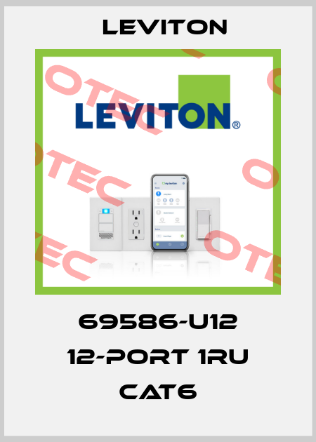 69586-U12 12-PORT 1RU CAT6 Leviton