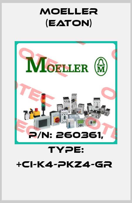 P/N: 260361, Type: +CI-K4-PKZ4-GR  Moeller (Eaton)