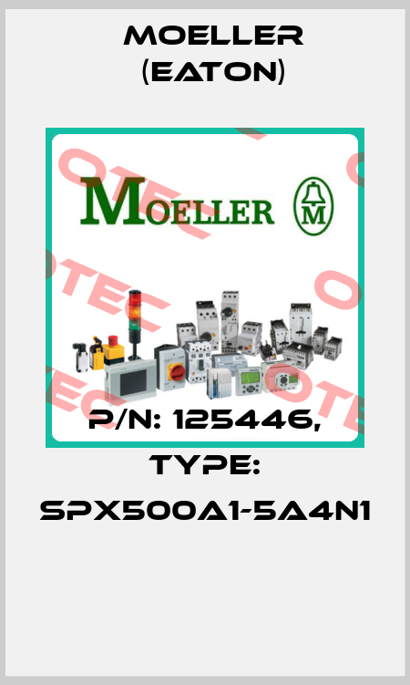 P/N: 125446, Type: SPX500A1-5A4N1  Moeller (Eaton)