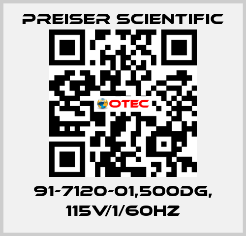 91-7120-01,500DG, 115V/1/60HZ Preiser Scientific