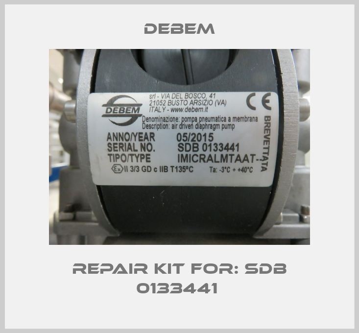 Repair Kit For: SDB 0133441 -big