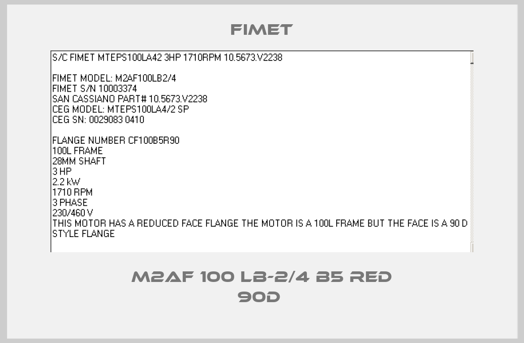 M2AF 100 LB-2/4 B5 RED 90D -big
