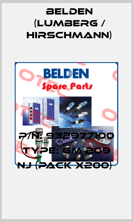 P/N: 932977100 Type: GM 209 NJ (pack x200) -big