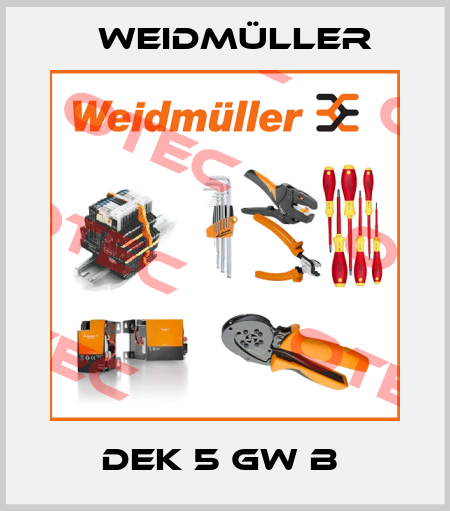 DEK 5 GW B  Weidmüller