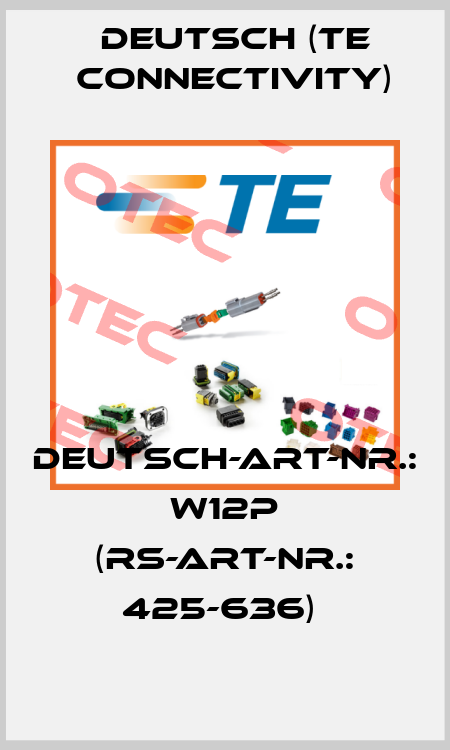 Deutsch-Art-Nr.: W12P (RS-Art-Nr.: 425-636)  Deutsch (TE Connectivity)