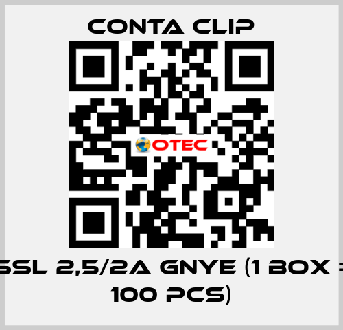 SSL 2,5/2A GNYE (1 box = 100 pcs) Conta Clip