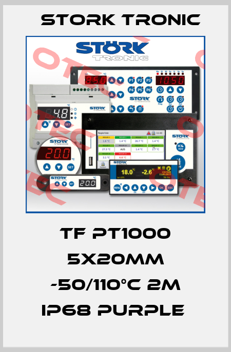 TF PT1000 5x20mm -50/110°C 2m IP68 purple  Stork tronic
