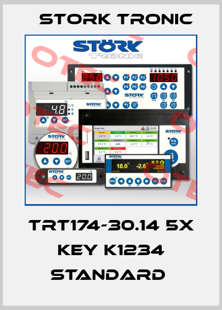 TRT174-30.14 5x key K1234 STANDARD  Stork tronic