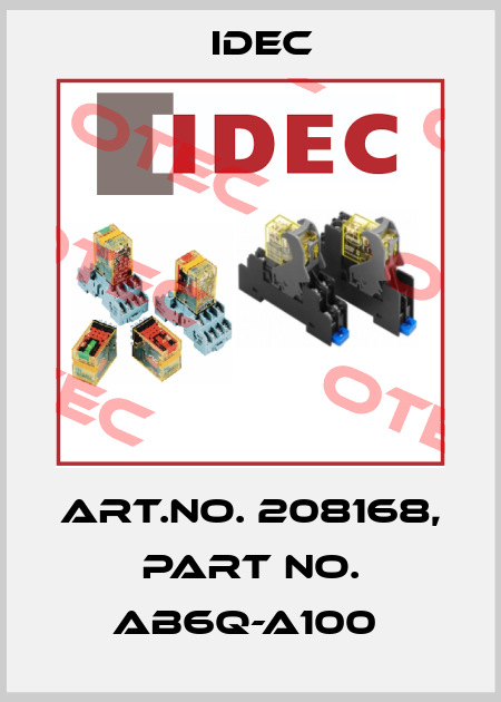 Art.No. 208168, Part No. AB6Q-A100  Idec