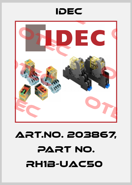 Art.No. 203867, Part No. RH1B-UAC50  Idec