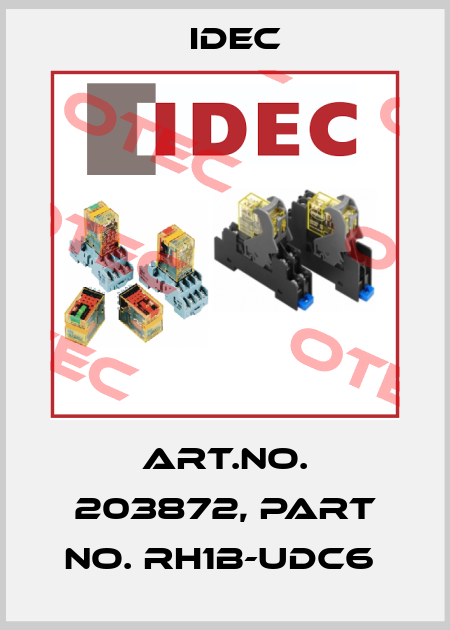 Art.No. 203872, Part No. RH1B-UDC6  Idec