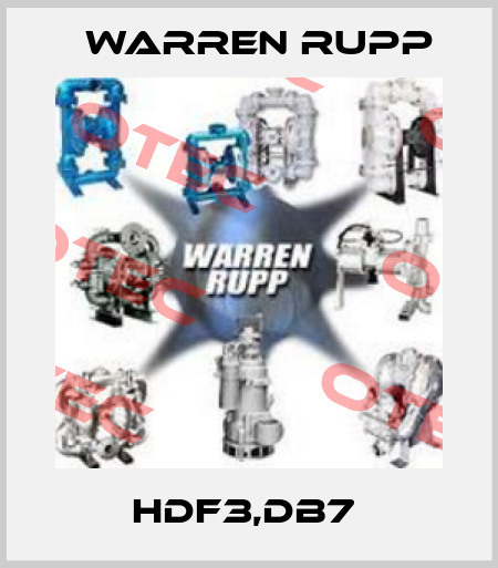 HDF3,DB7  Warren Rupp