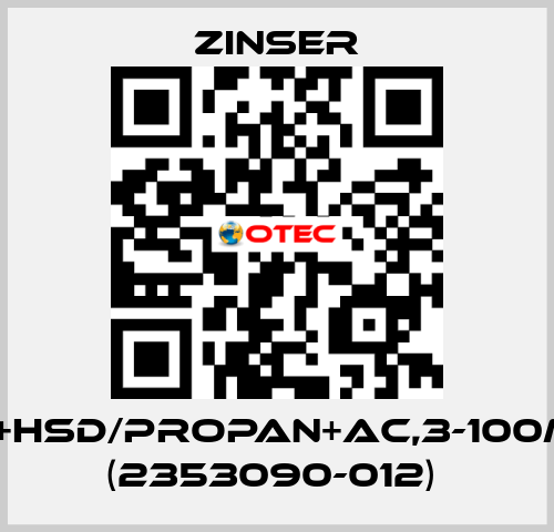 BD+HSD/Propan+AC,3-100mm (2353090-012)  Zinser