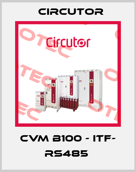 CVM B100 - ITF- RS485  Circutor