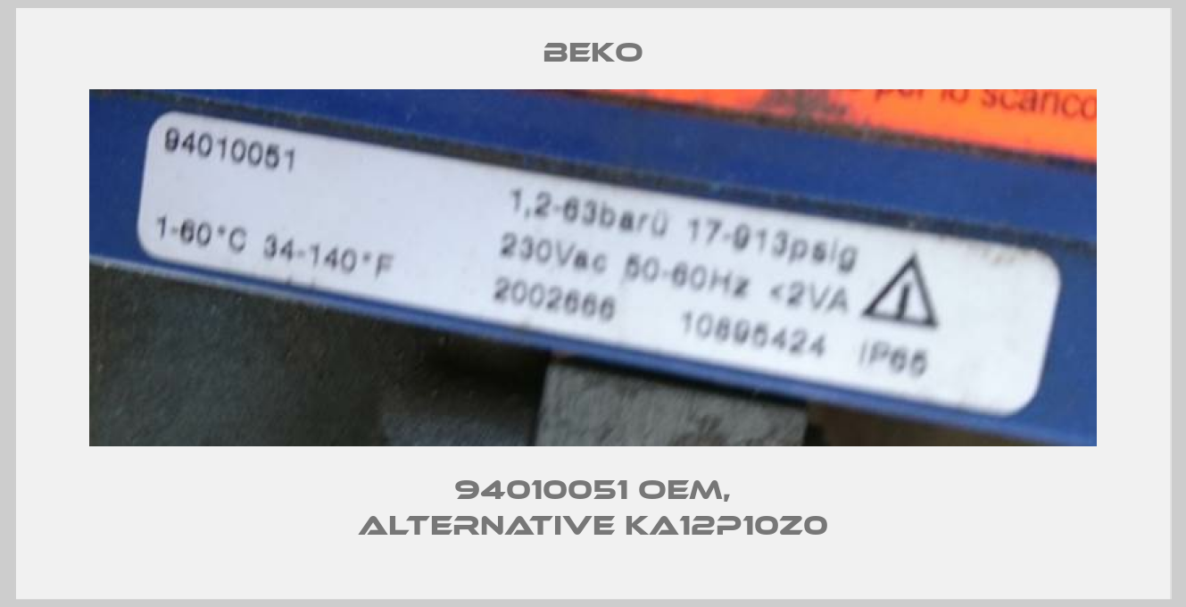 94010051 OEM, alternative KA12P10Z0-big