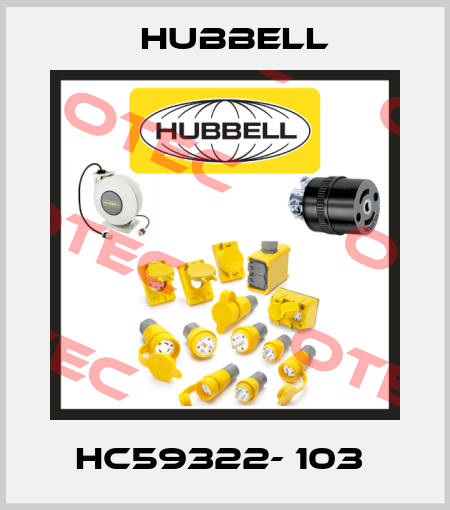 HC59322- 103  Hubbell