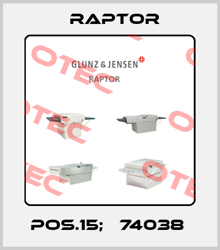 pos.15; №74038  Raptor