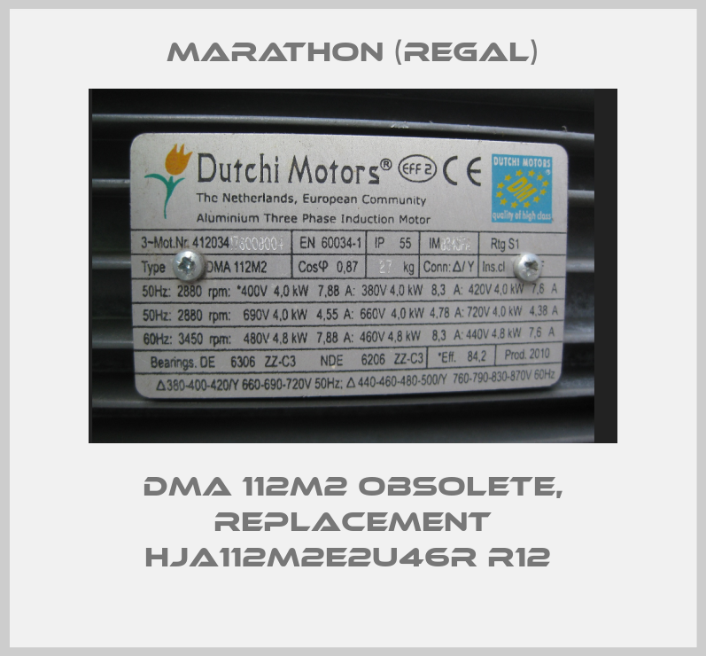 DMA 112M2 obsolete, replacement HJA112M2E2U46R R12 -big