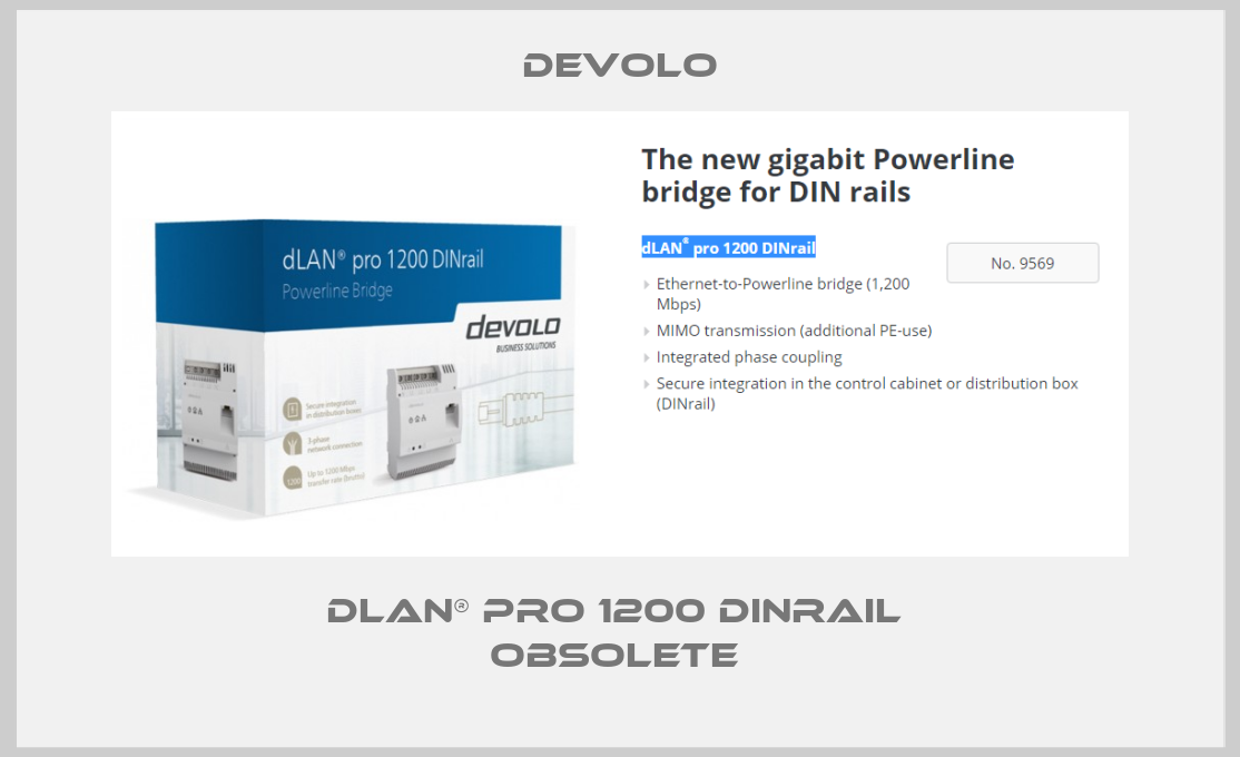 dLAN® pro 1200 DINrail  Obsolete -big