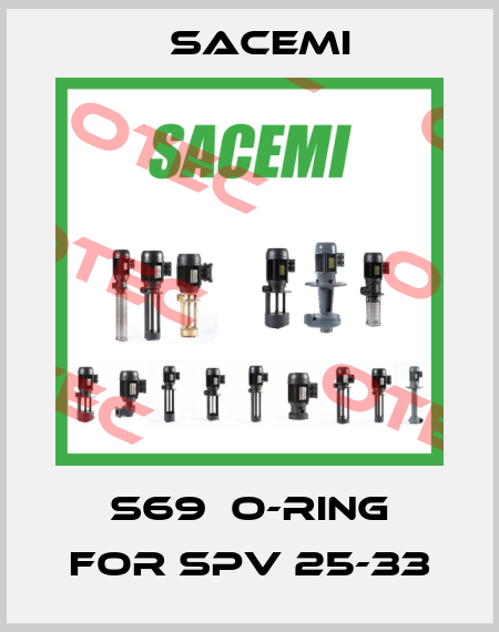 S69  O-RING for SPV 25-33 Sacemi
