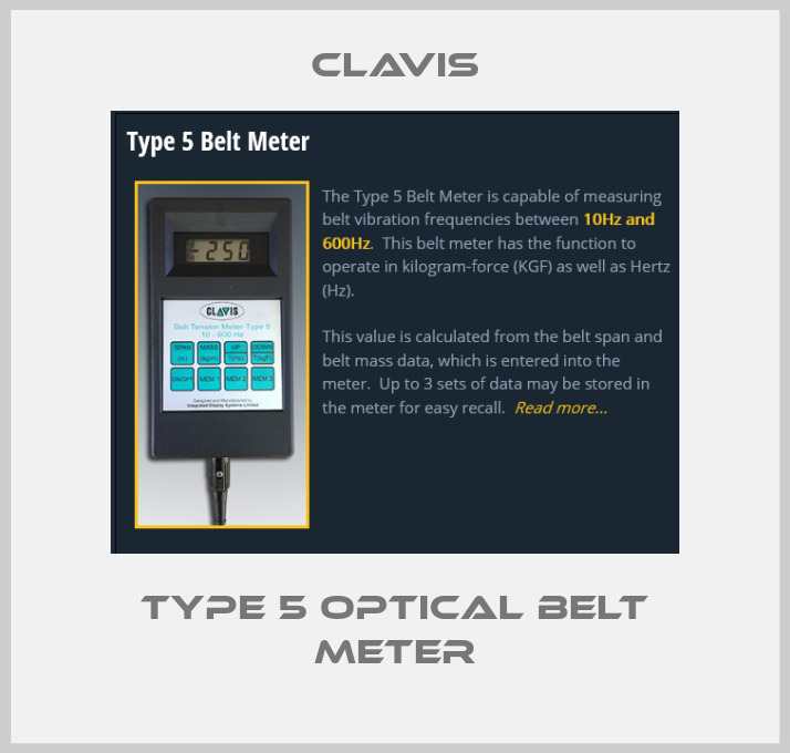 Type 5 optical belt meter-big