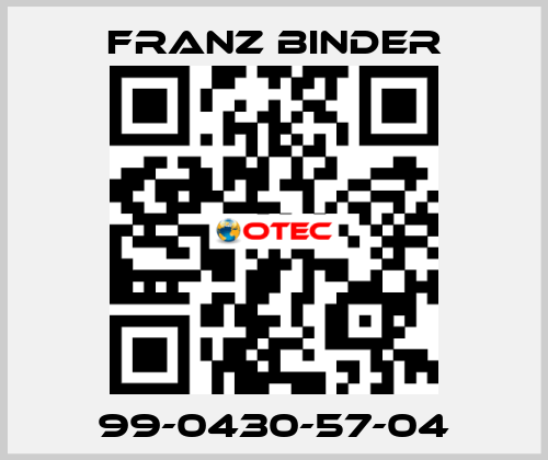 99-0430-57-04 FRANZ BINDER