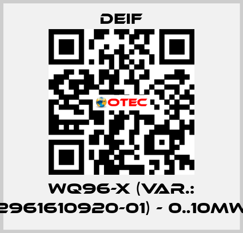 WQ96-x (Var.: 2961610920-01) - 0..10MW Deif