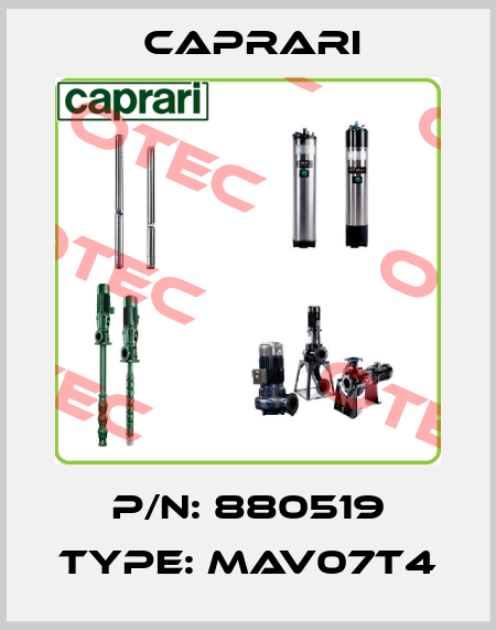 P/N: 880519 Type: MAV07T4 CAPRARI 