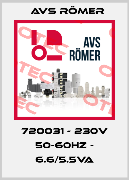720031 - 230V 50-60Hz - 6.6/5.5VA Avs Römer