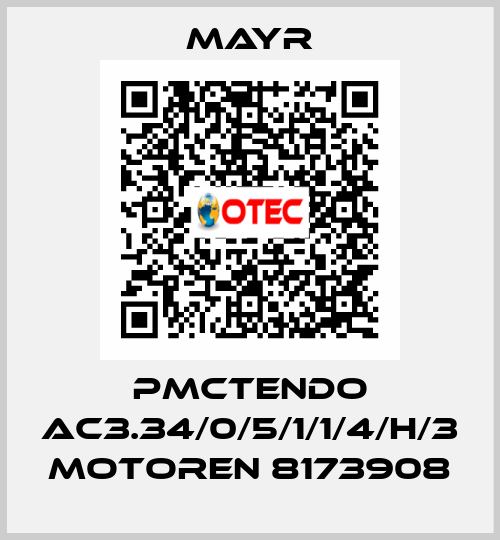 PMCTENDO AC3.34/0/5/1/1/4/H/3 MOTOREN 8173908 Mayr