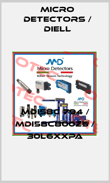 MDI58C 794 / MDI58C800Z5 / 30L6XXPA
 Micro Detectors / Diell