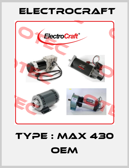 Type : Max 430  OEM ElectroCraft
