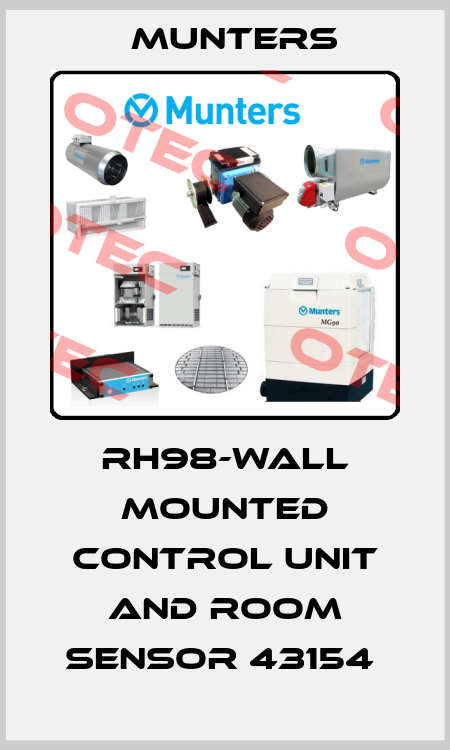 RH98-WALL MOUNTED CONTROL UNIT AND ROOM SENSOR 43154  Munters