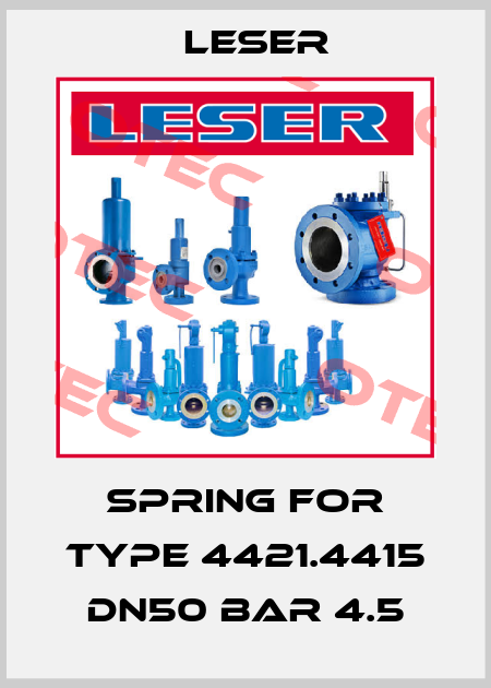 spring for Type 4421.4415 Dn50 bar 4.5 Leser