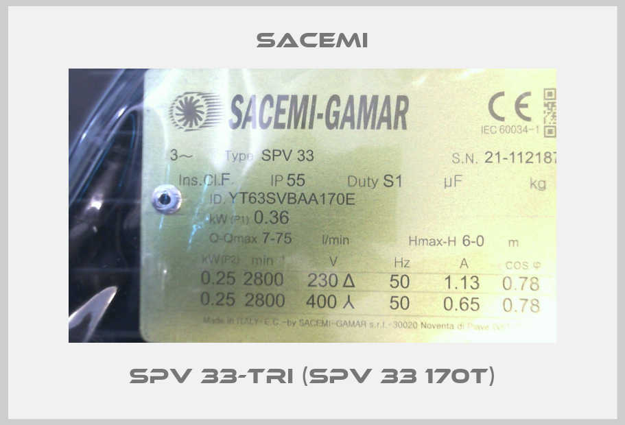 SPV 33-TRI (SPV 33 170T)-big