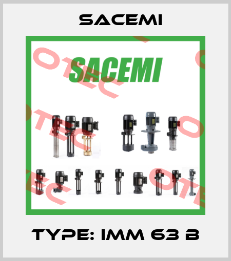 Type: IMM 63 B Sacemi