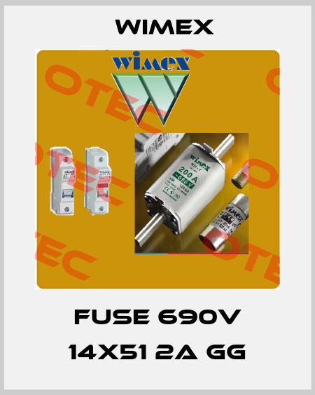  FUSE 690V 14X51 2A GG Wimex