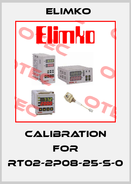 Calibration For RT02-2P08-25-S-0 Elimko