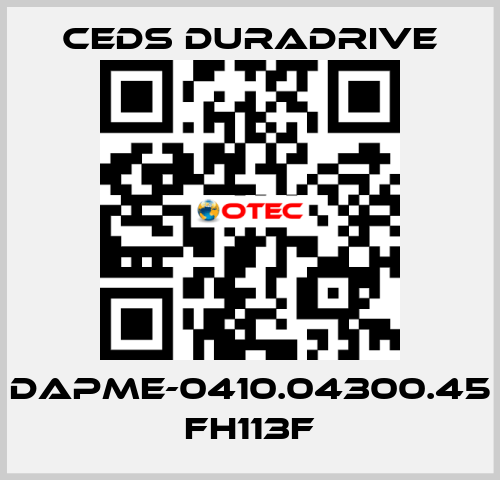 DAPME-0410.04300.45 FH113F Ceds Duradrive