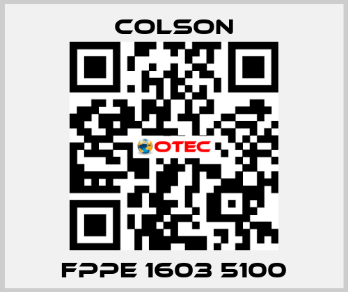 FPPE 1603 5100 Colson