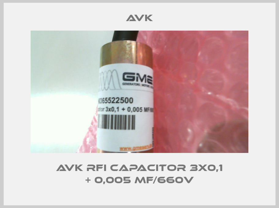 AvK RFI capacitor 3x0,1 + 0,005 MF/660V-big