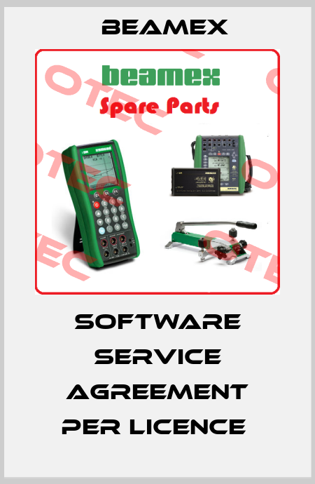 SOFTWARE SERVICE AGREEMENT PER LICENCE  Beamex