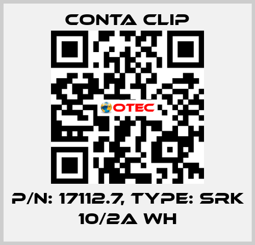 P/N: 17112.7, Type: SRK 10/2A WH Conta Clip