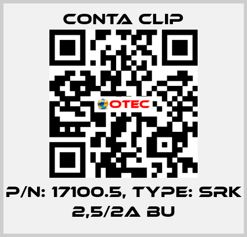P/N: 17100.5, Type: SRK 2,5/2A BU Conta Clip