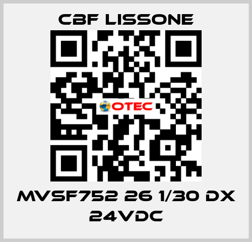MVSF752 26 1/30 DX 24VDC CBF LISSONE