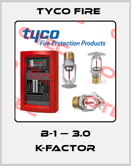 B-1 — 3.0 K-factor Tyco Fire